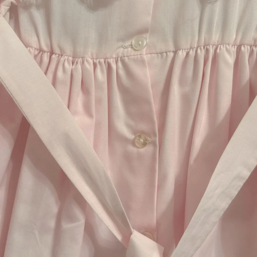 Vintage | Bryan|  pink embroidered dress